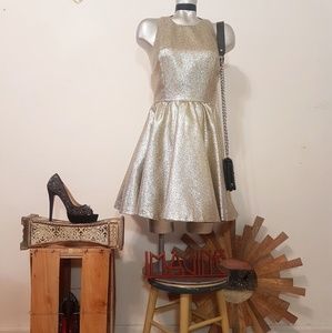 ALICE & OLIVIA Metallic dress
